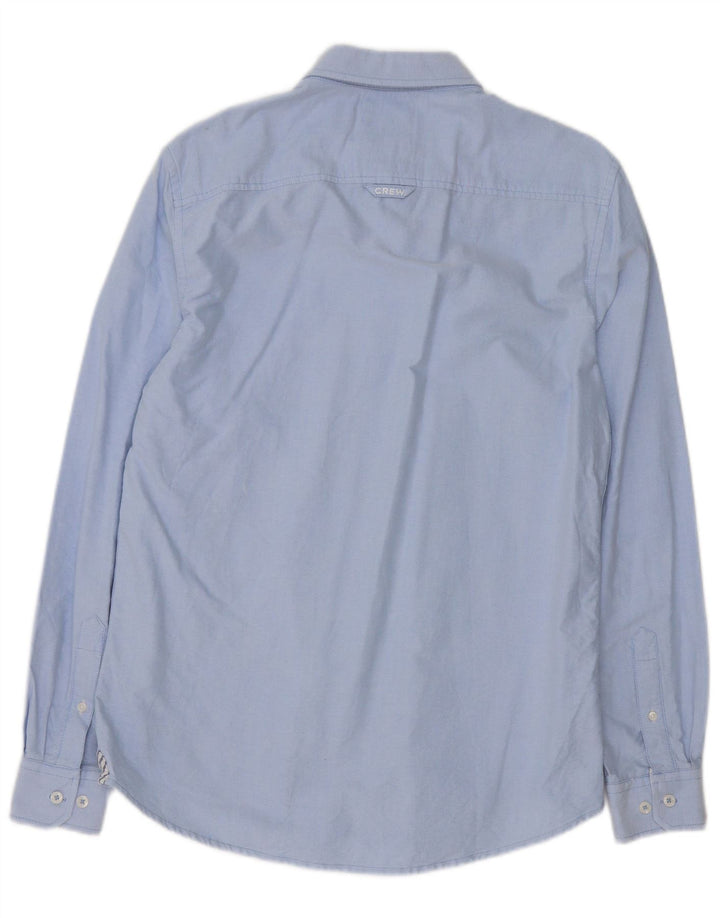 CREW CLOTHING Chemise Slim Fit Homme Bleu Moyen Coton