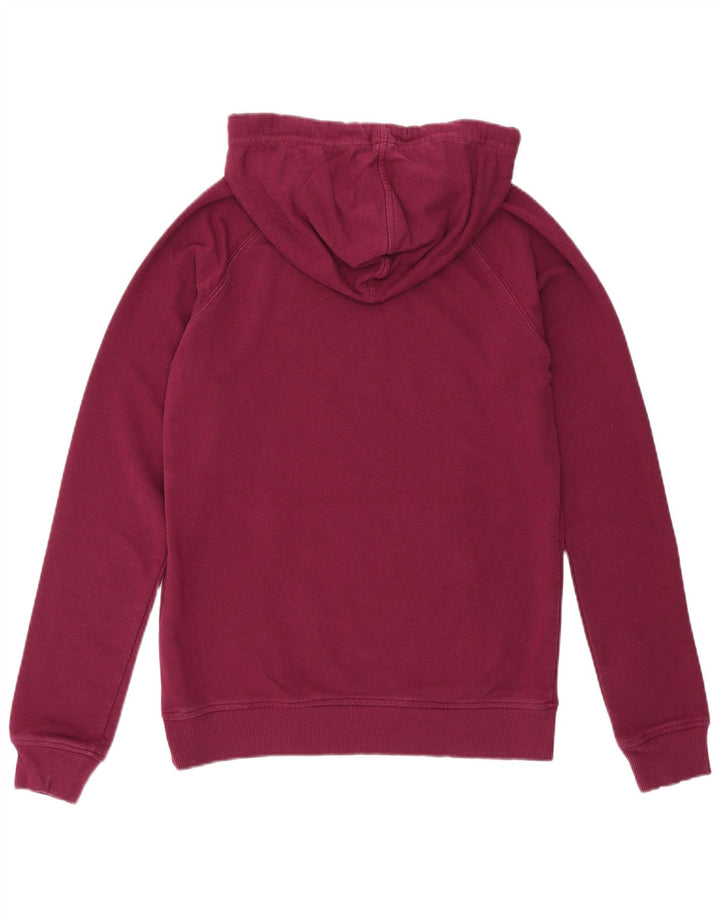 KAPPA Pull à capuche graphique pour femme UK 18 XL Coton bordeaux