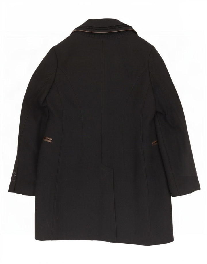 Mabrun Pardessus Femme IT 48 XL Noir Laine Vierge