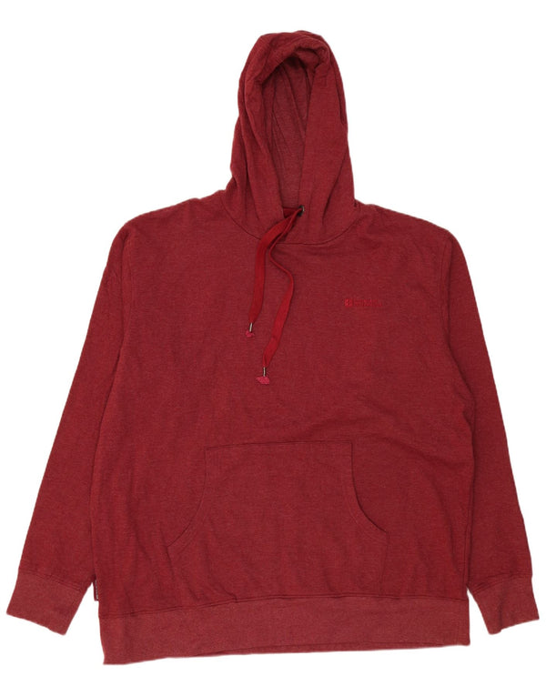 Mountain Warehouse Pull à capuche pour homme 2XL en coton bordeaux