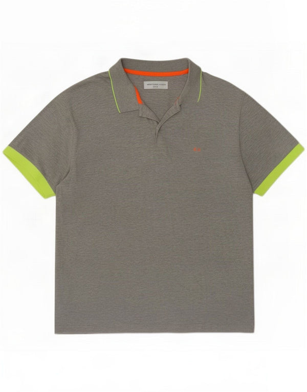 Sun68 Polo Homme XL Gris Coton