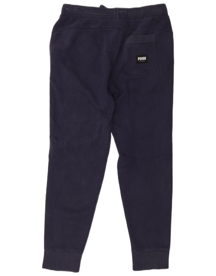 Puma Pantalon de Survêtement Graphique Joggers Homme Bleu Marine Moyen Coton