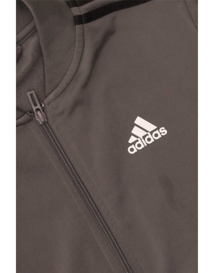 Adidas Veste de survêtement pour homme XS Gris Polyester