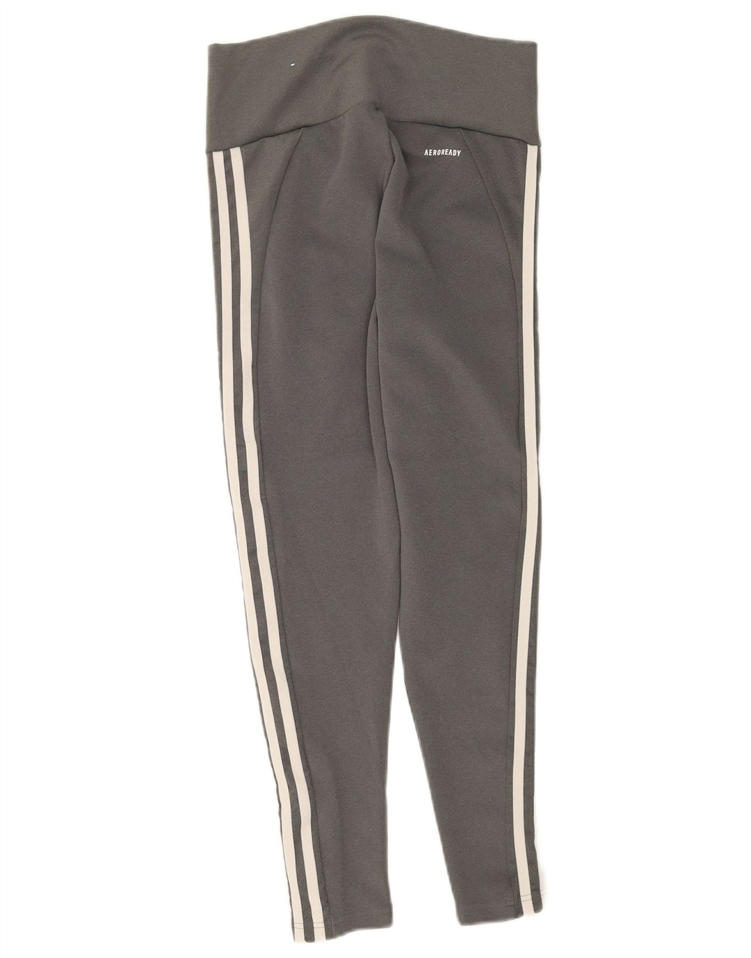 Adidas Femmes Aeroready Crop Leggings UK 12/14 Gris Moyen Polyester