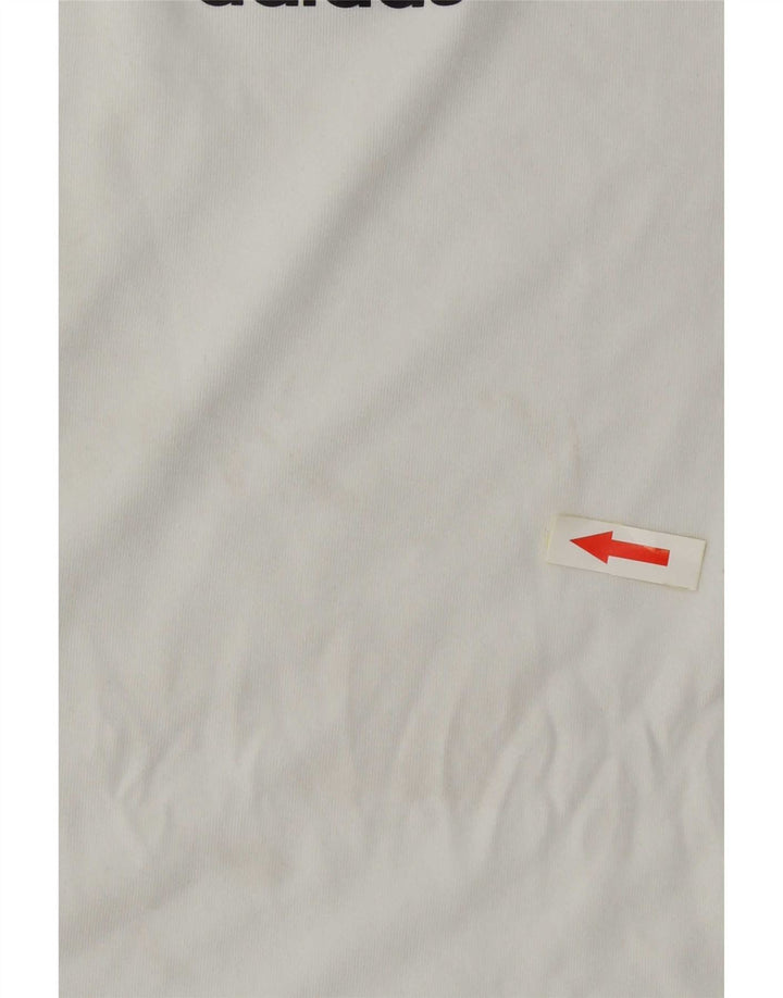 Adidas Hommes Aeroready T-Shirt Haut Petit Blanc Colorblock Polyester