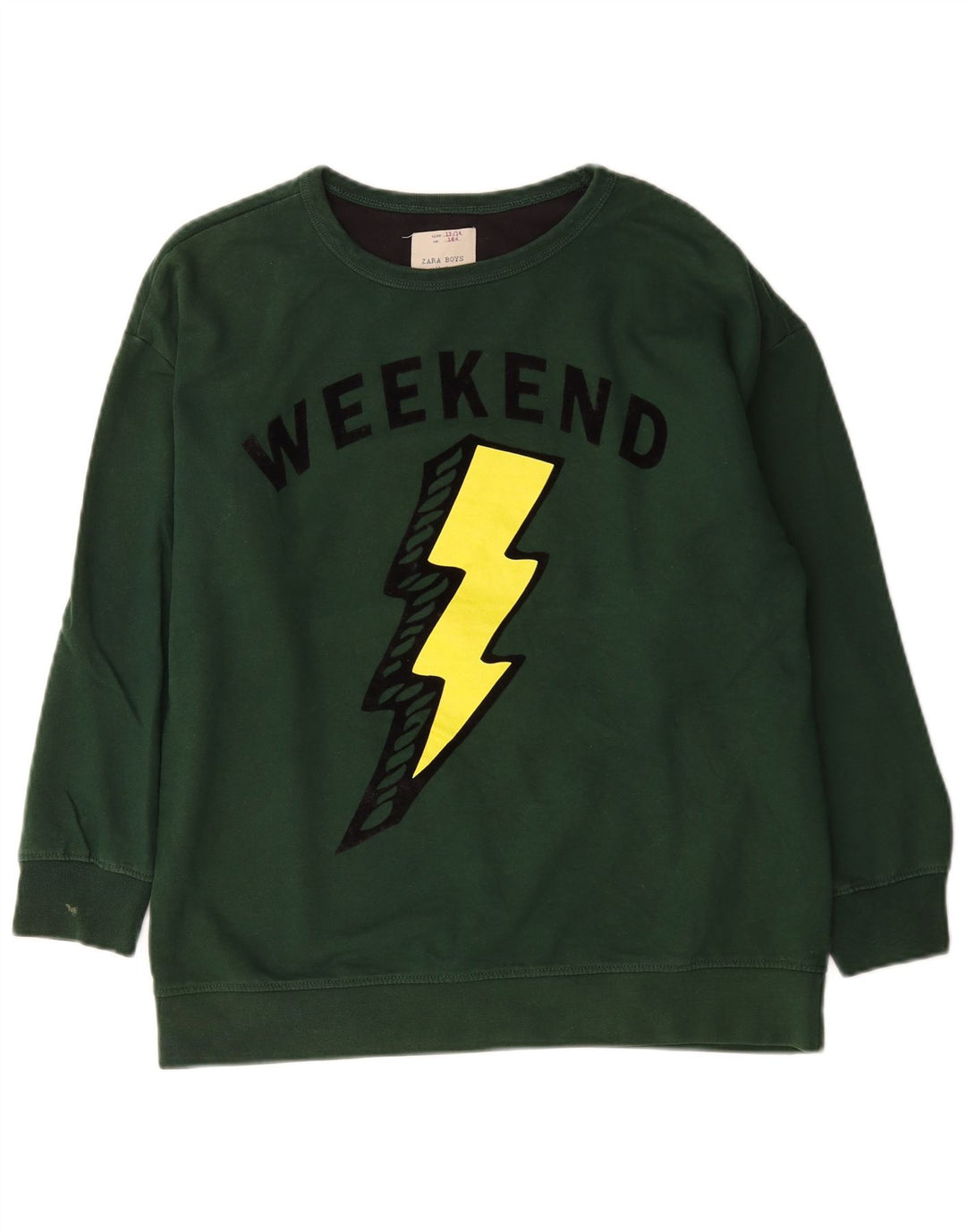 Zara Sweat-shirt Weekend Graphic pour garçon 13-14 ans Vert