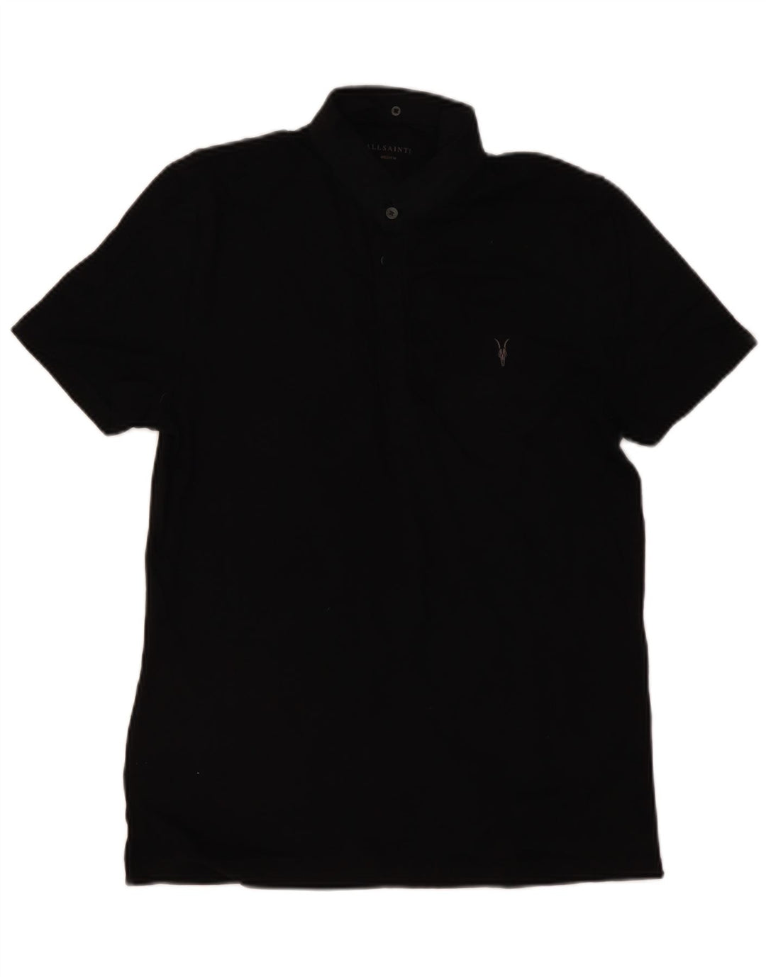 ALL SAINTS Polo Homme Noir Moyen Coton