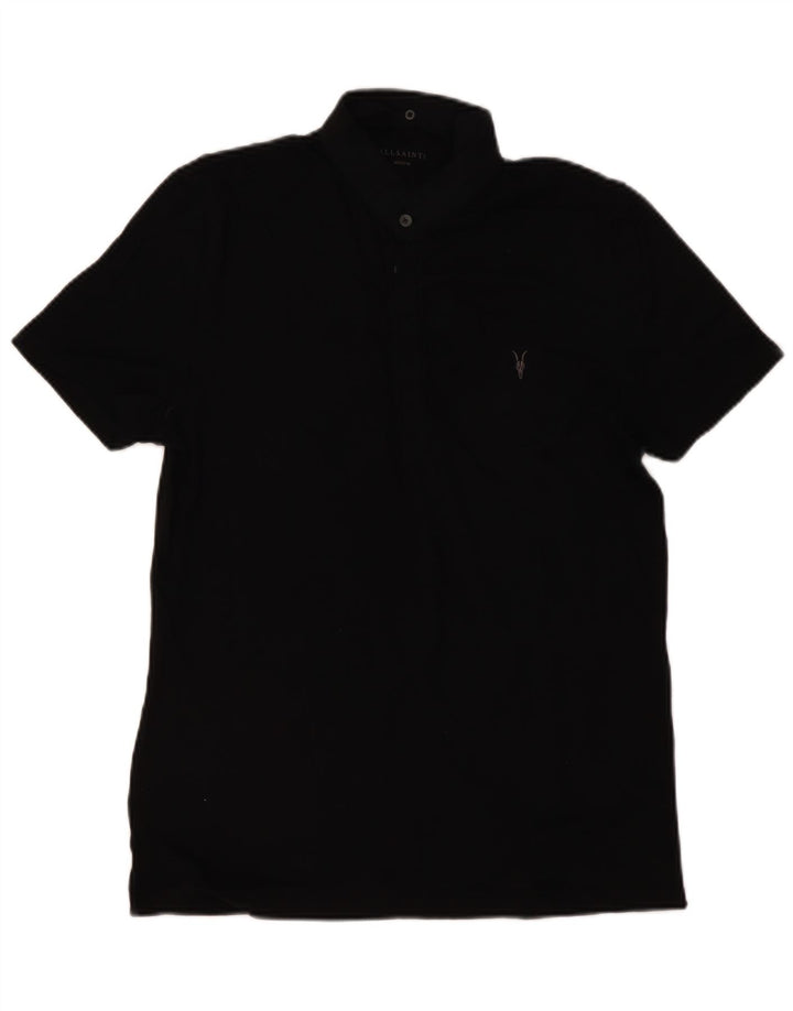 ALL SAINTS Polo Homme Noir Moyen Coton
