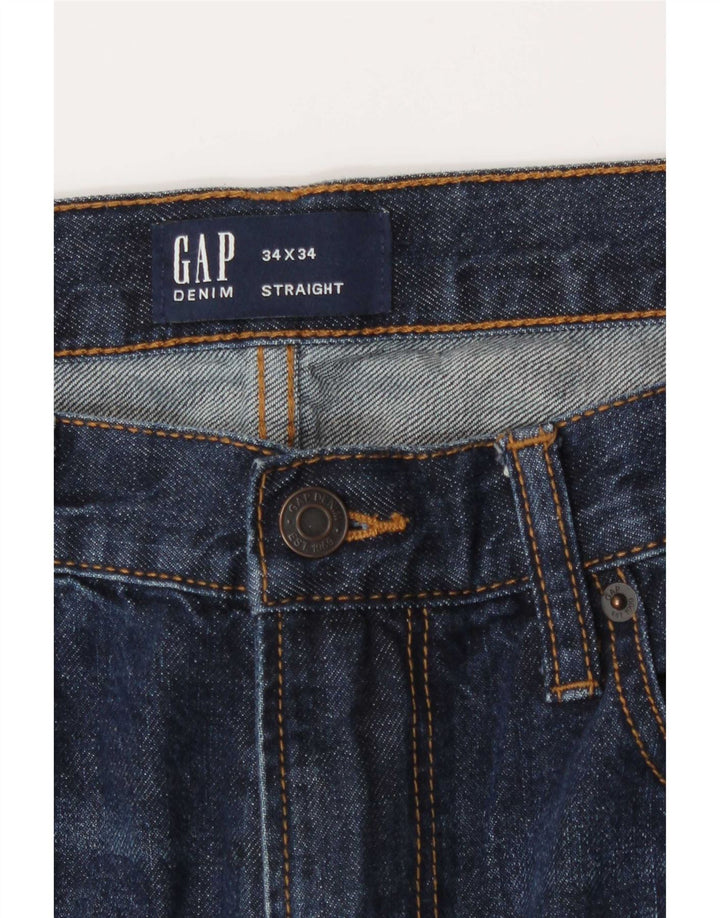 Gap Jean Droit Homme W34 L31 Bleu Marine Coton