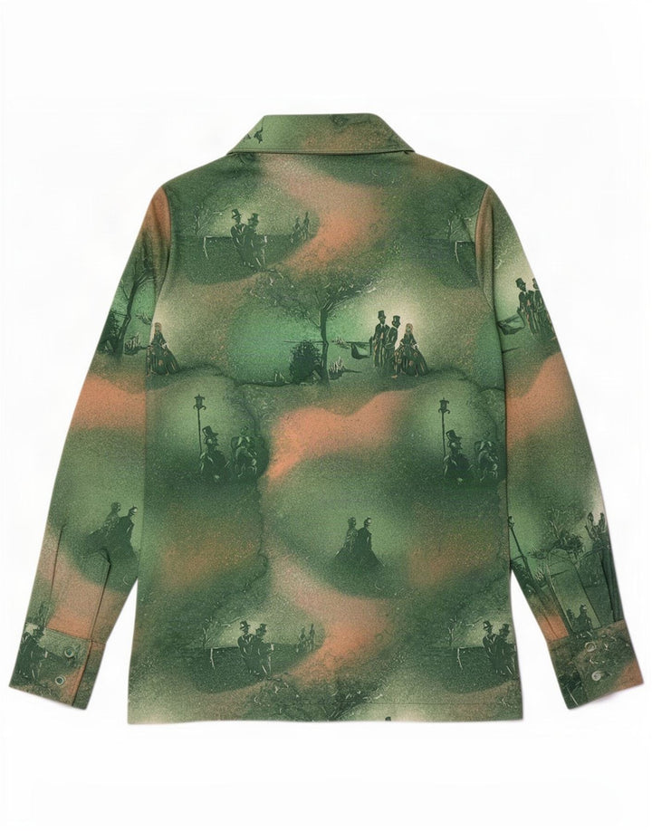 Puccini Chemisier Femme UK 42 Vert Moyen Polyester Nouveauté