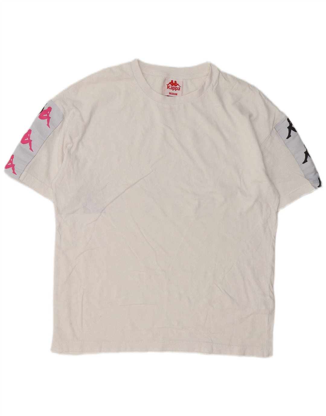 Kappa T-Shirt Graphique Homme Blanc Moyen Coton
