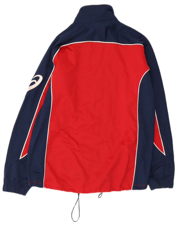 ASICS Veste de survêtement pour homme en polyester color block rouge moyen