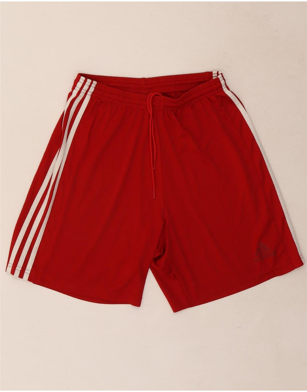 Adidas Short de Sport Climalite Homme Rouge Moyen Polyester