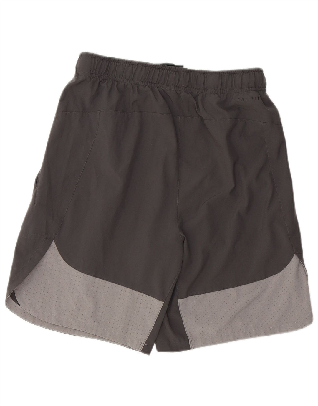 Nike Short de sport Dri Fit pour homme en polyester color block Taille S Gris