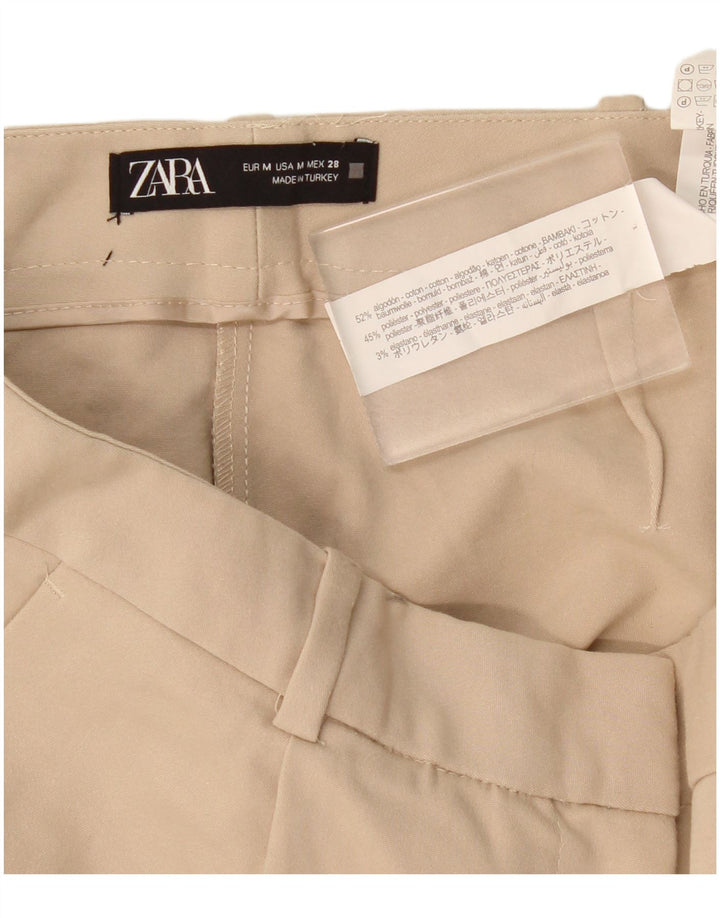Zara Short décontracté pour femme moyen W30 en coton beige