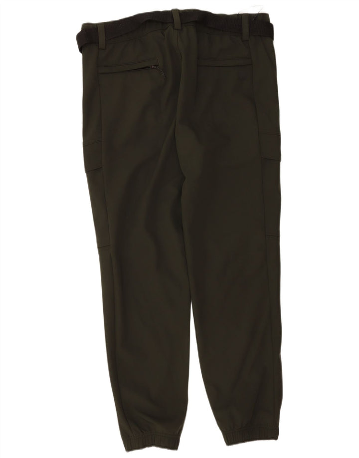 Marks & Spencer Pantalon cargo droit pour homme W36 L31 Kaki Polyester
