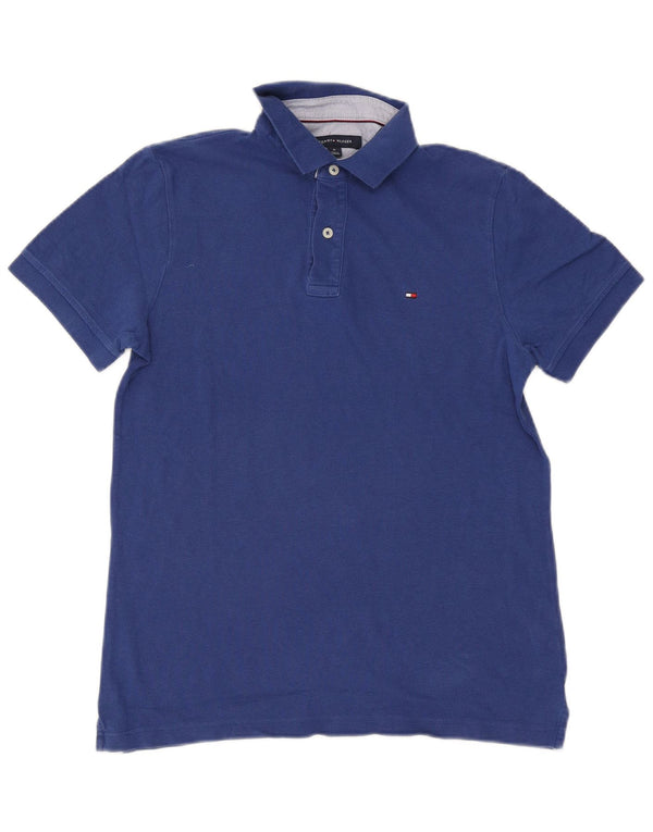 Tommy Hilfiger Polo Homme Bleu Moyen Coton