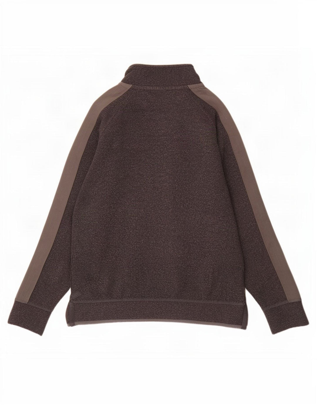 Fat Face Sweat-shirt à col zippé pour homme en coton color block Gris Taille L