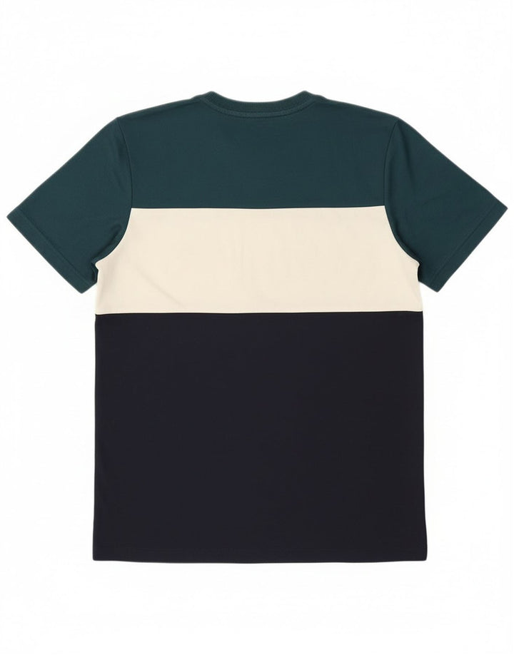 Adidas Homme T-Shirt Top Medium Multicolore Colourblock Coton