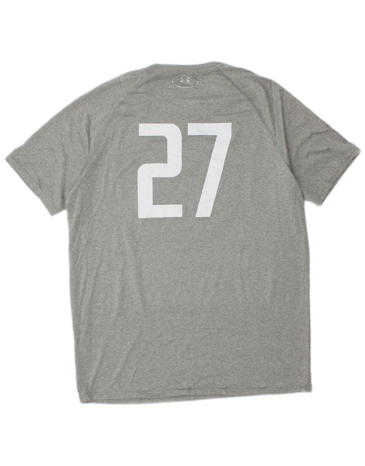 UNDER ARMOUR T-Shirt Graphique Homme Gris Moyen Polyester