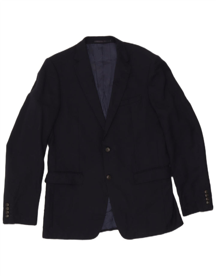 Marks & Spencer Veste blazer à 2 boutons pour homme UK 42 Grande laine bleu marine