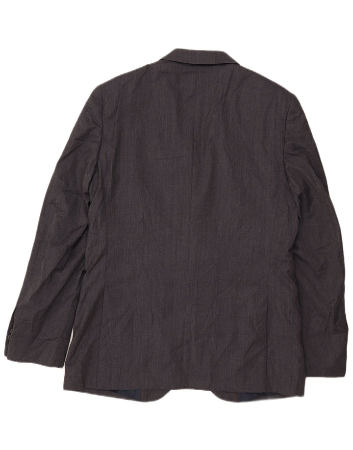 Massimo Dutti Veste Blazer 2 Boutons Homme EU 50 Laine Gris Moyen