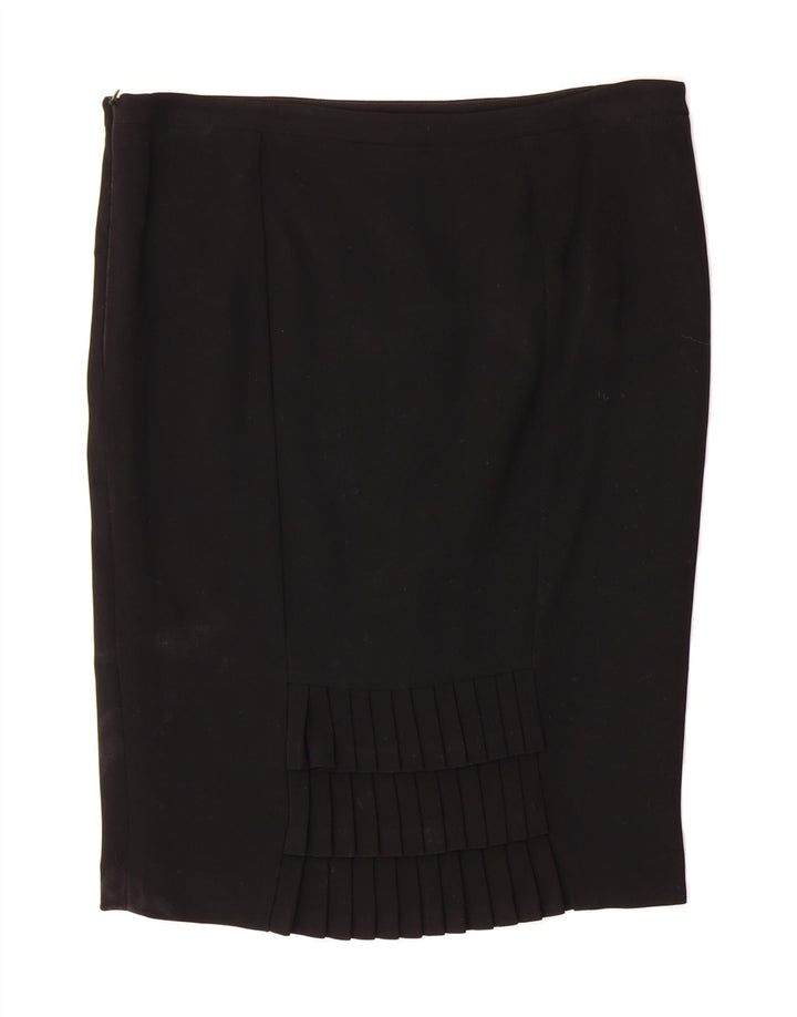 JIGSAW Womens Pencil Skirt UK 14 Large W34  Black Vintage Jigsaw and Second-Hand Jigsaw from Messina Hembry 