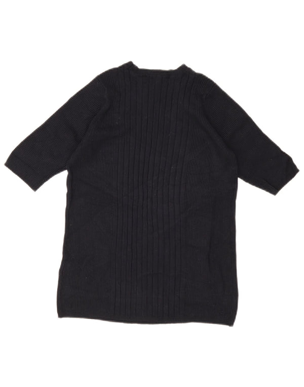 Marks & Spencer Pull col bateau pour femme UK 12 Bleu marine moyen