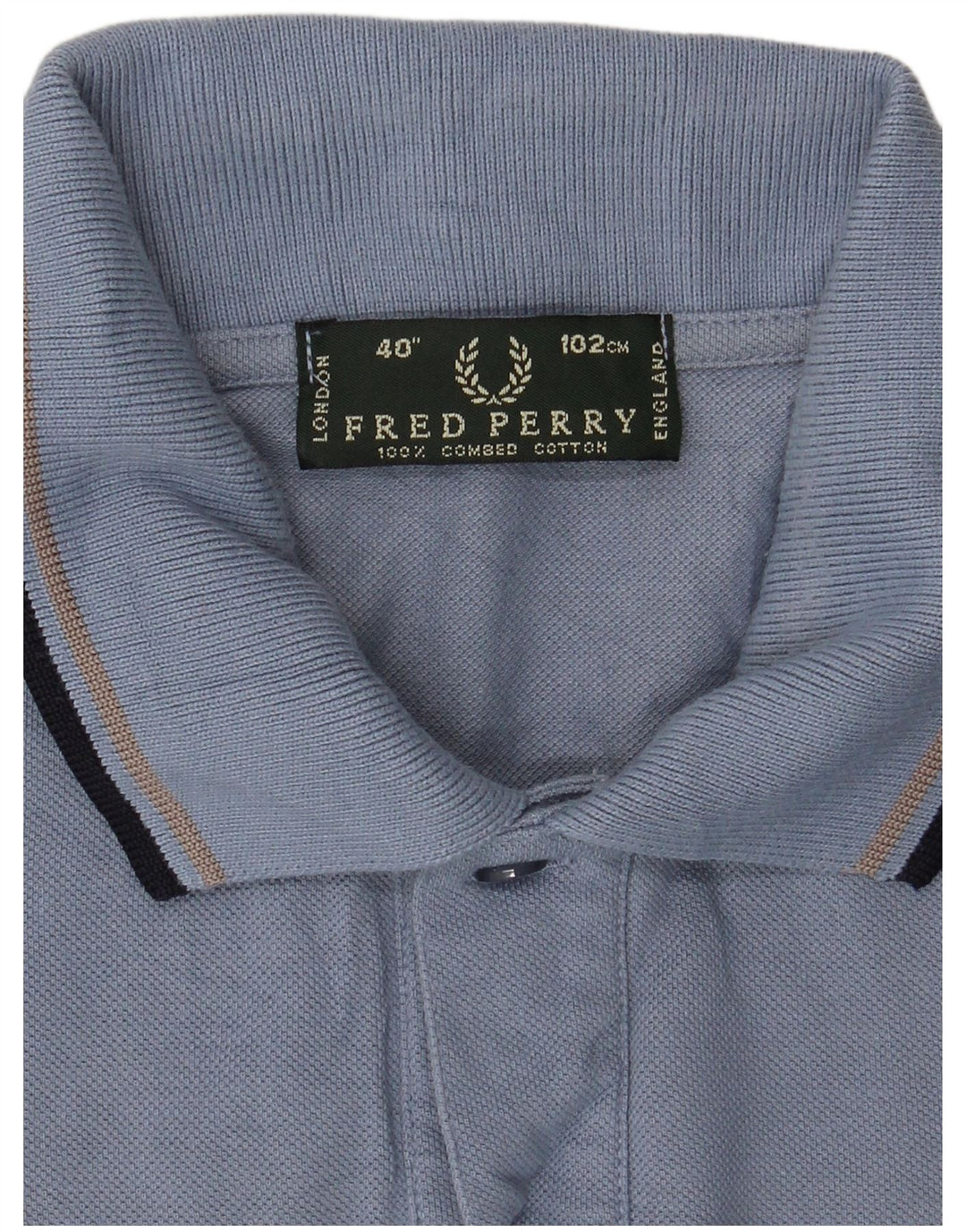 Fred Perry Polo Homme Bleu Moyen Coton