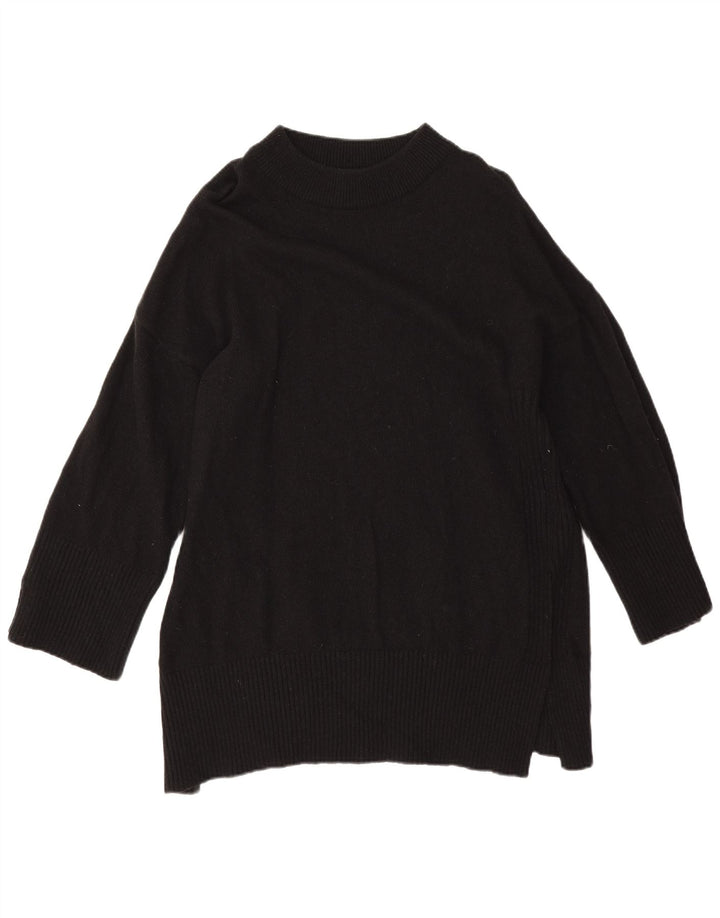 Barbour Pull long à col roulé pour femme UK 10 Petit Noir