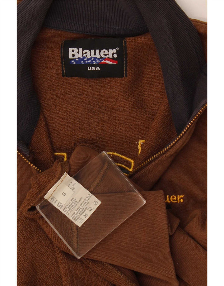 Blauer Veste de Survêtement Graphique Homme Petit Marron Coton