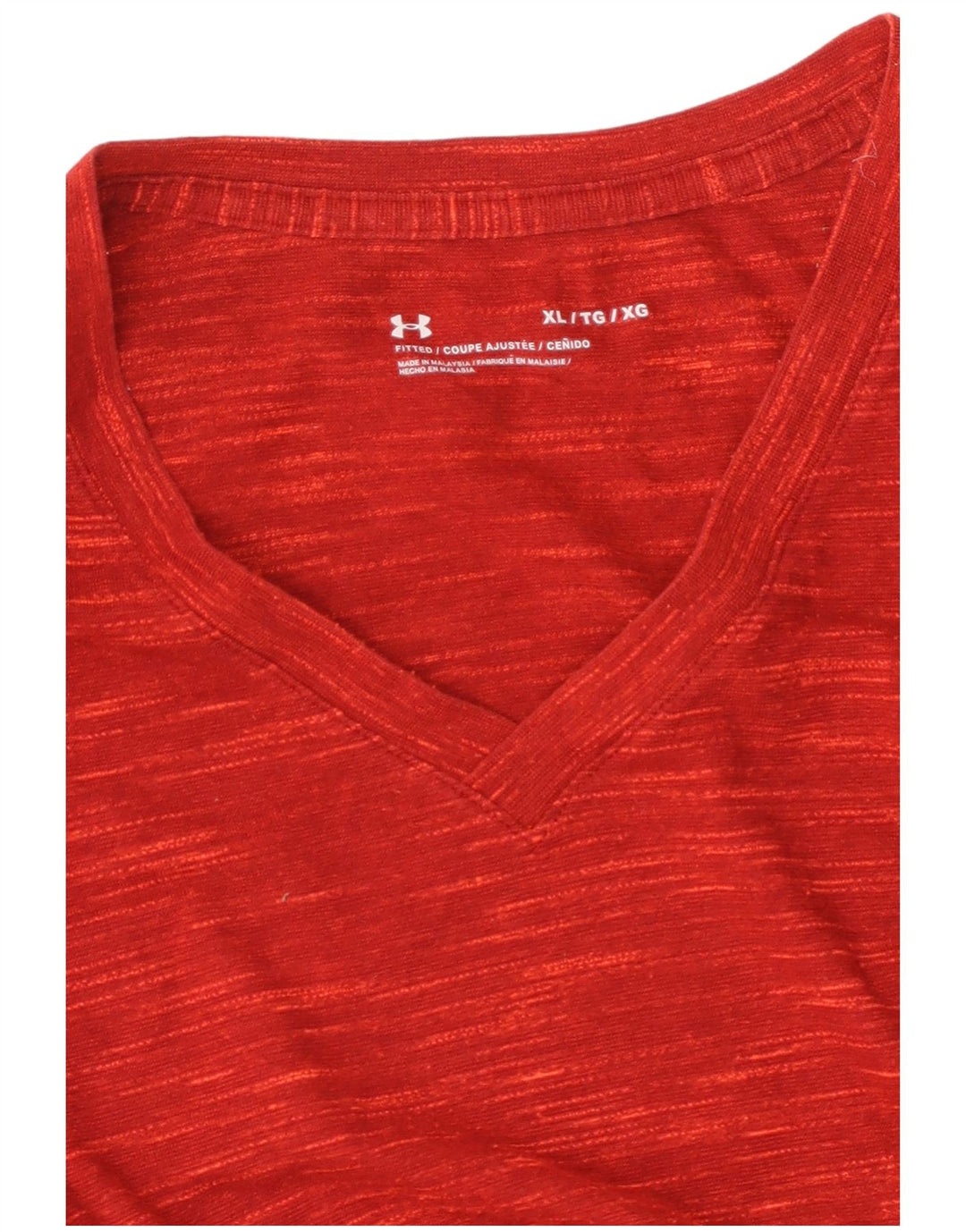 UNDER ARMOUR T-Shirt Homme Top XL Rouge Moucheté