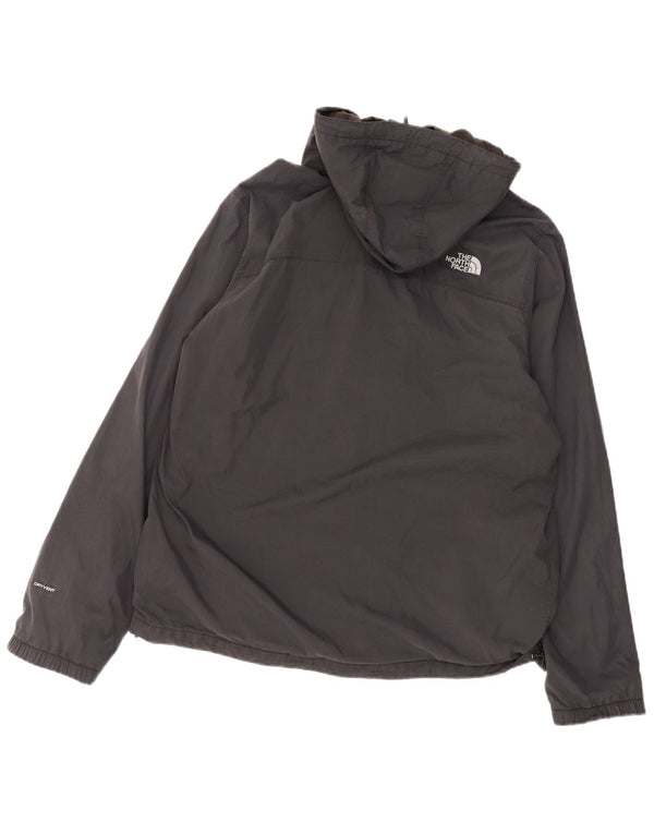 The North Face Veste de pluie à capuche pour homme UK 40 Large Noir Nylon