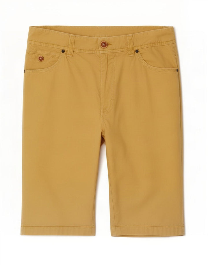 Marlboro Classics Short décontracté pour homme en coton jaune moyen W30