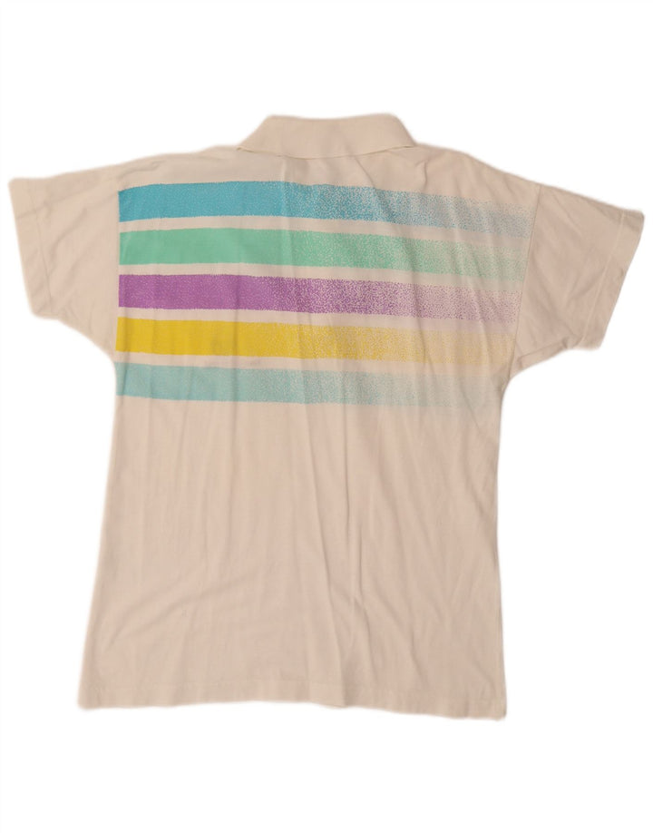 SERGIO TACCHINI Polo Homme Petit Blanc Rayé Coton