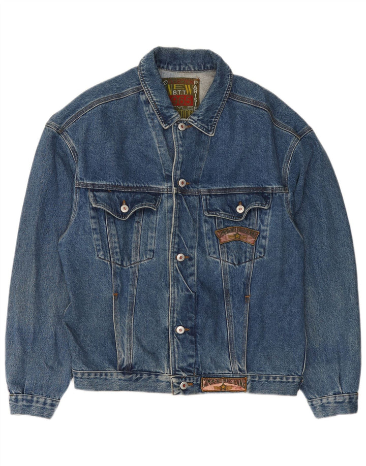 Compagnie Veste en jean pour homme UK 40 Large Bleu
