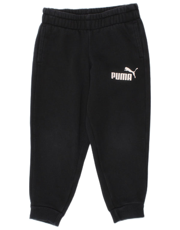 Puma Pantalon de Survêtement Graphique Garçon 4-5 Ans Noir Coton