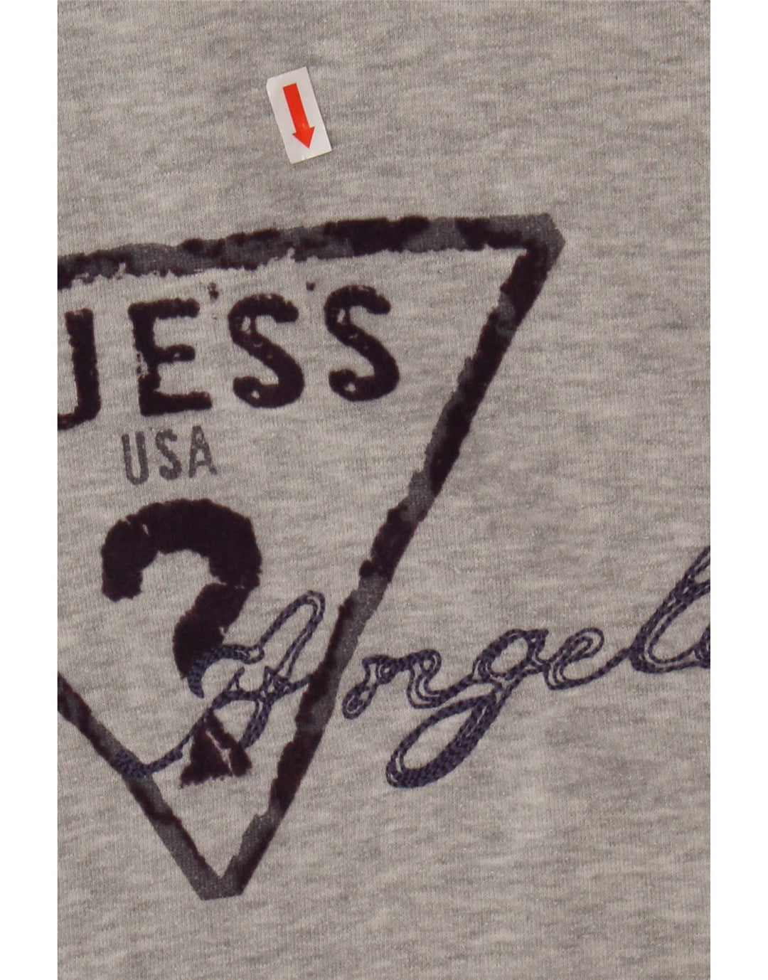 GUESS Womens Graphic Sweatshirt Jumper UK 10 Small Grey Cotton