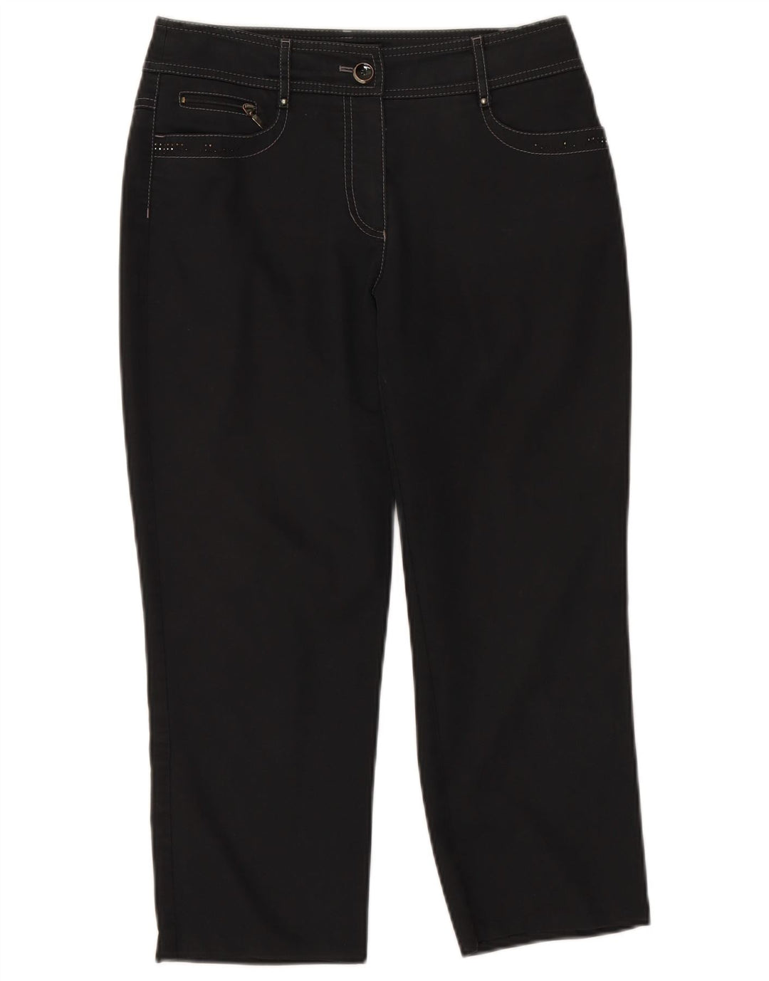 GERRY WEBER Pantalon court droit femme W30 L23 Noir