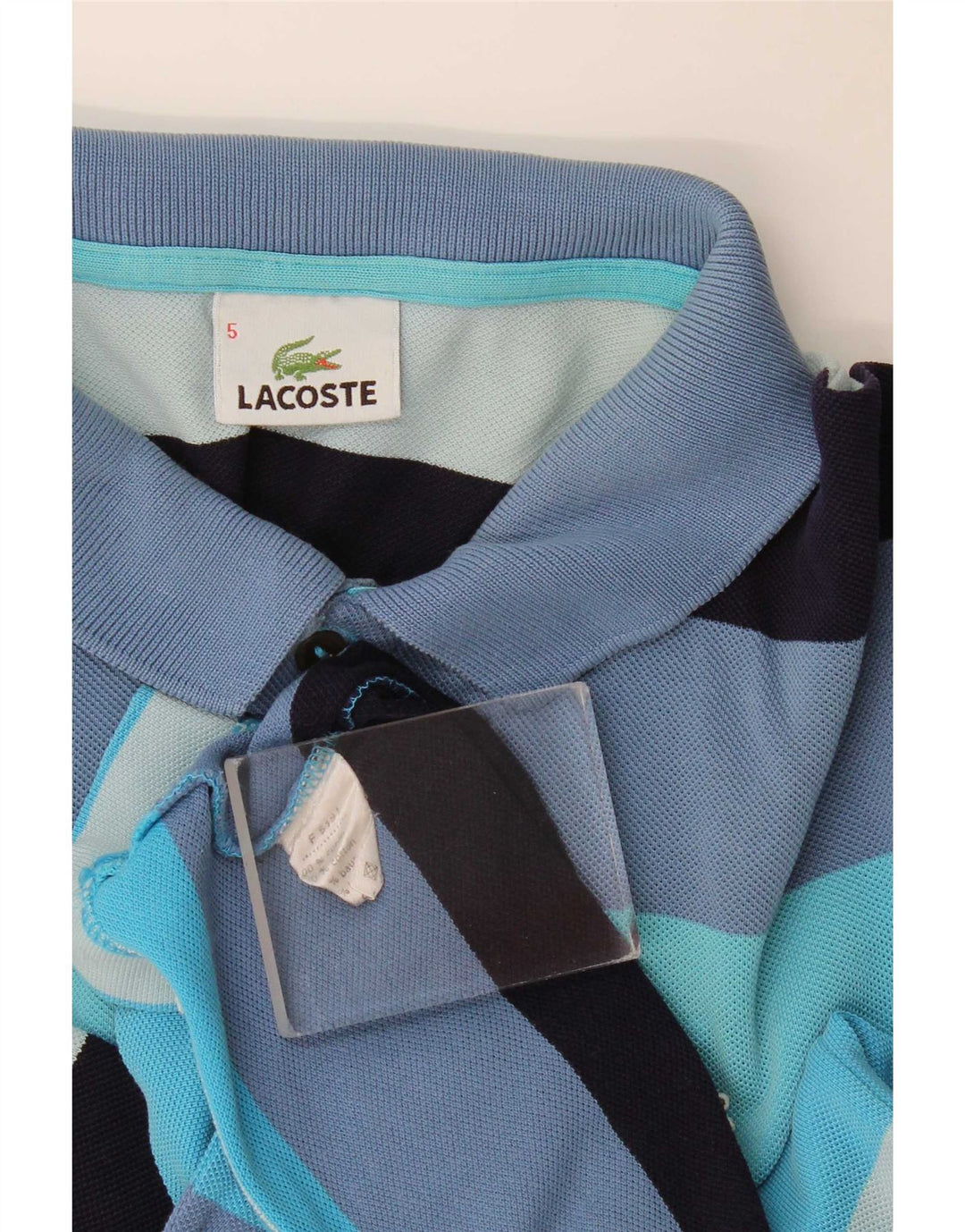 Lacoste Polo Homme Taille 5 Grand Coton Rayé Multicolore