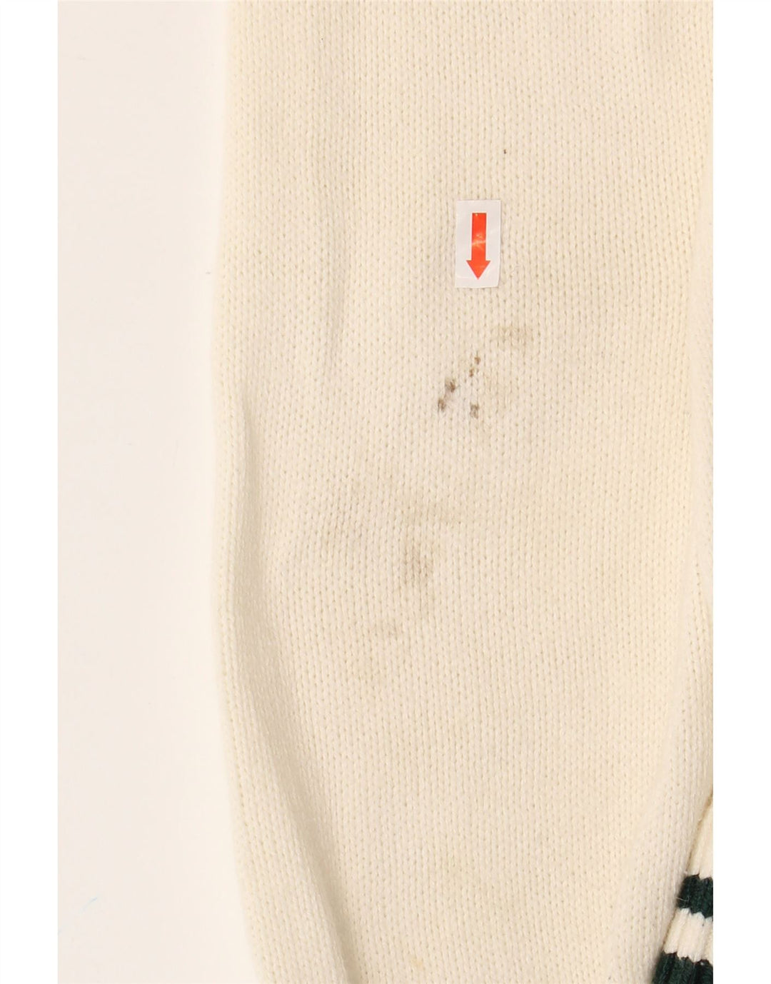 HOLLISTER Pull surdimensionné à col rond pour femme UK 6 XS Blanc cassé