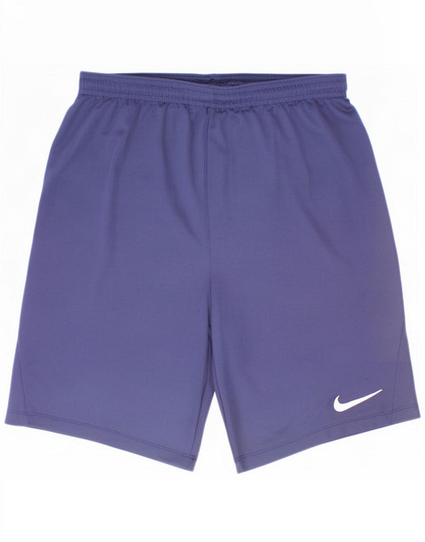 Nike Short de sport Dri Fit pour garçon 13-14 ans XL Bleu marine Polyester