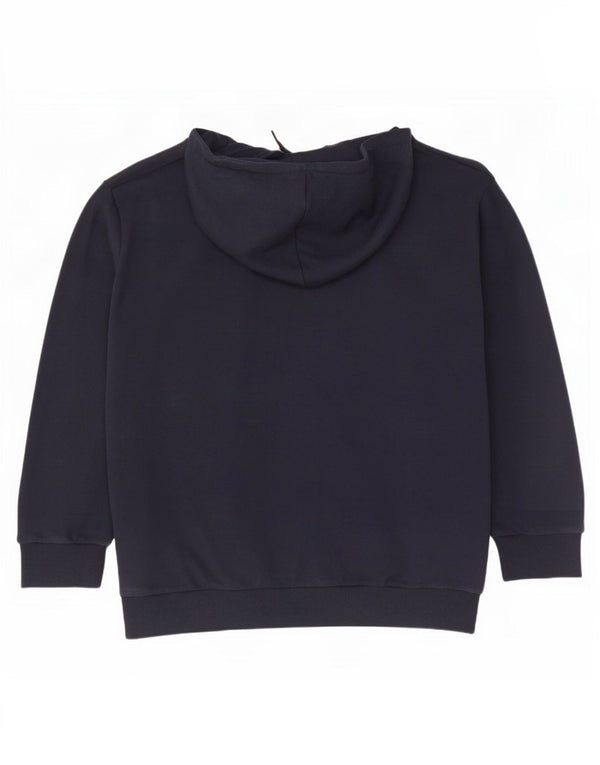 Jack & Jones Pull à capuche coupe ample pour homme en coton bleu marine 2XL