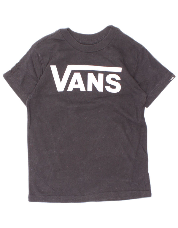 Vans T-shirt graphique coupe classique pour garçon 2-3 ans en coton noir