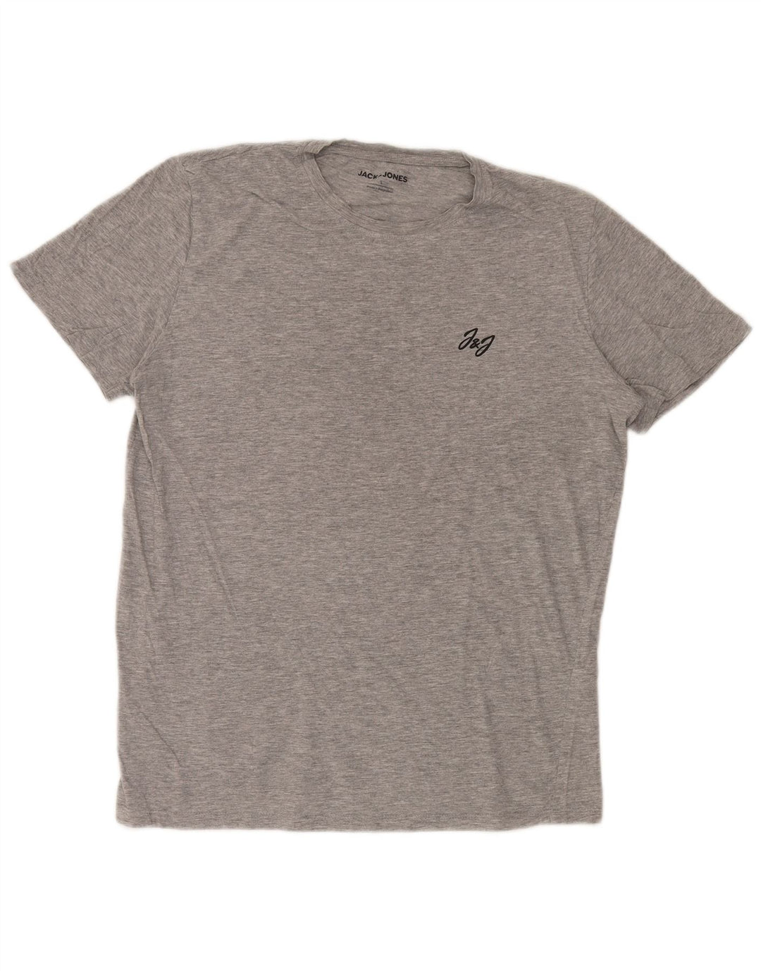 JACK & JONES T-Shirt Homme Gris Large Viscose