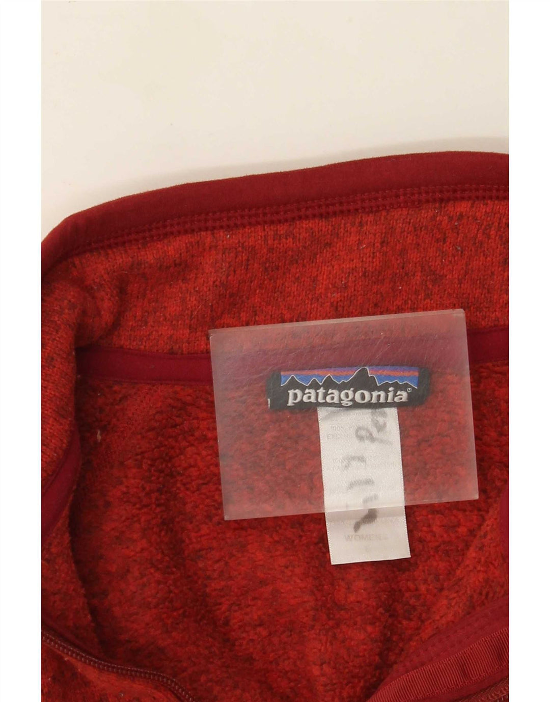 Patagonia Veste de survêtement pour femme UK 10 Petit polyester moucheté rouge