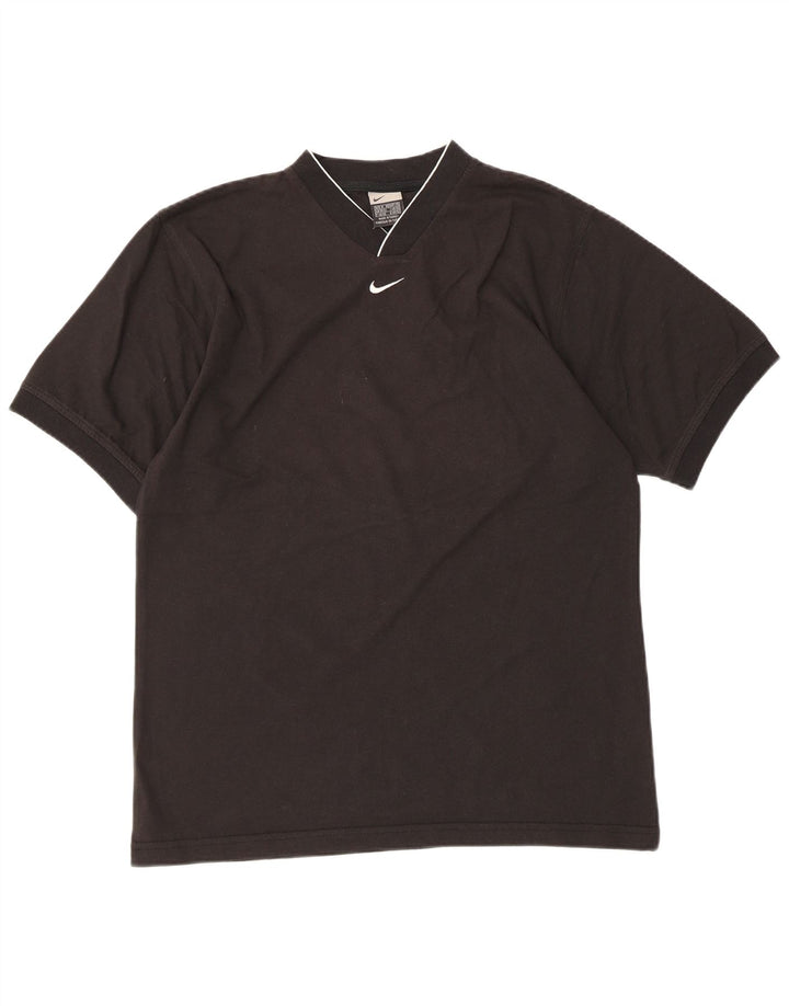 NIKE T-Shirt Homme Haut UK 39/41 Coton Noir Moyen
