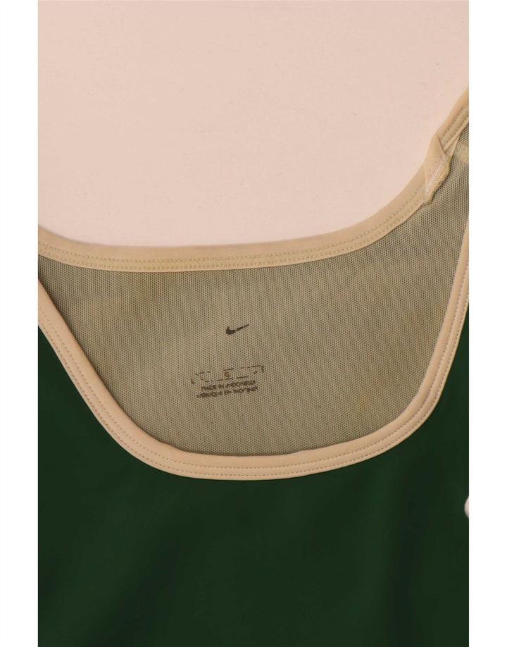 Nike Débardeur Femme UK 14 Large Vert Colourblock