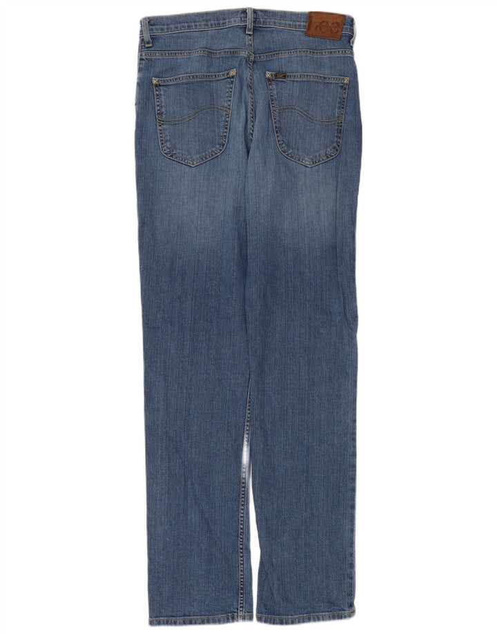 Lee Jean Droit Brooklyn Femme W33 L34 Bleu Coton