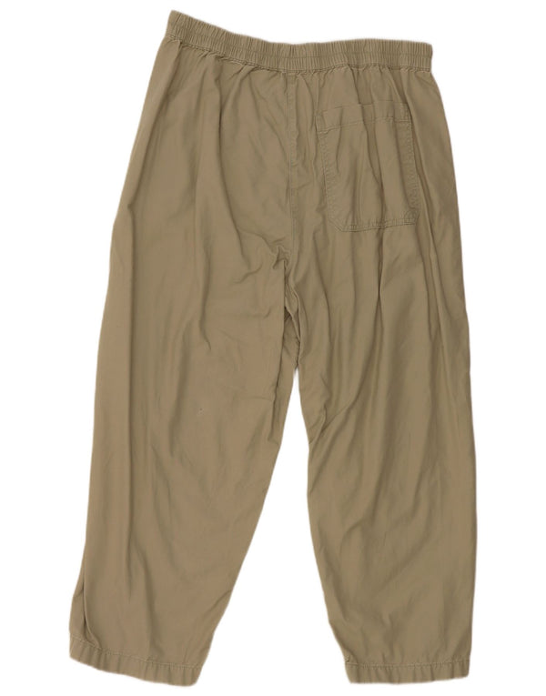 Marks & Spencer Pantalon court coupe ample pour femme UK 16 Large W34 L24 Kaki